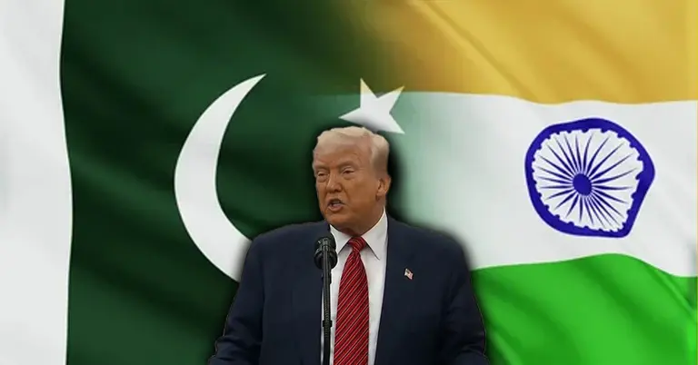 ভারত-পাকিস্তান পতাকা, ডোনাল্ড ট্রাম্প